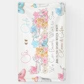 Beer thema Geslacht onthullen partij welkom Spandoek (Verticaal)