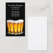 Beer Theme Beer Pilsners Visitekaartje (Voorkant / Achterkant)