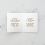 Beer themed bedankbrief voor babyshowercadeaus kaart (Binnen)