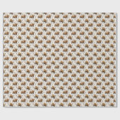 Beer themed cadeaupapier dieren in het wild (Vlak)