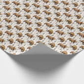 Beer themed cadeaupapier dieren in het wild (Hoek)