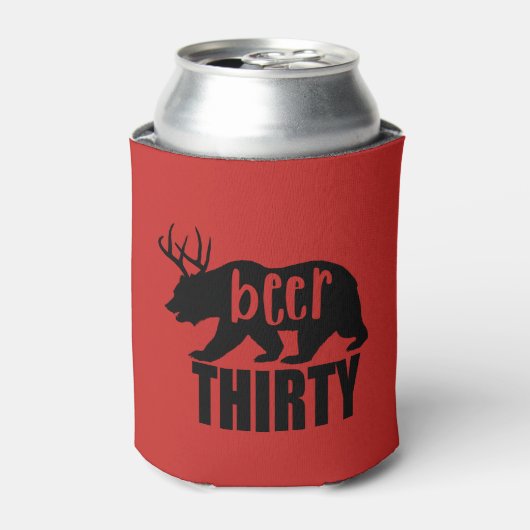 Beer Thirty Koozie/Koelbox | Blokletters Blikjeskoeler (Blikje Voorkant)