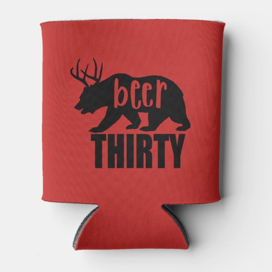 Beer Thirty Koozie/Koelbox | Blokletters Blikjeskoeler (Voorkant)