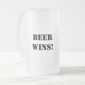 Beer Tic Tac Toe-Mok, voorgekookt Matglas Bierpul (Voorkant links)