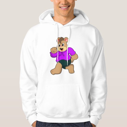 Beer tijdens bedrijf hoodie (Voorkant)