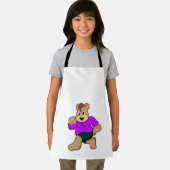 Beer tijdens bedrijf schort (Insitu)