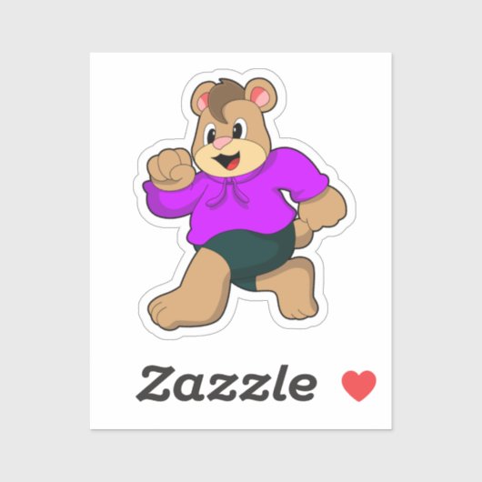 Beer tijdens bedrijf sticker (Vel)