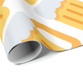 Beer time emoji cadeaupapier (Rol Hoek)