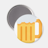 Beer time emoji magneet (Voorkant / Achterkant)