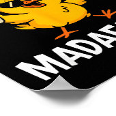 Beer Time Madafakas Funny Meme Duck With Beer Chic Poster (Hoek)