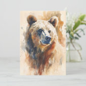 Beer Totem Spirit Animal Betekenis Kaart (Staand voorkant)