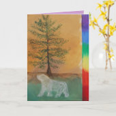 Beer Totem Verjaardag Kaart (Gele Bloem)