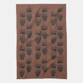 Beer Tracks op Brown - Kitchen Towel Theedoek (Verticaal)