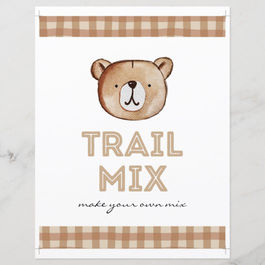 Beer Trail Mix Bar Sign (Voorkant)