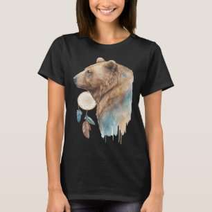 Beer Tribale Waterverf Beer Droomvanger T-shirt