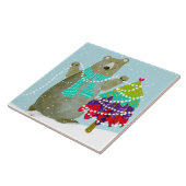 Beer trimmen boom keramische keuken Tegel Tegeltje (Zijkant)