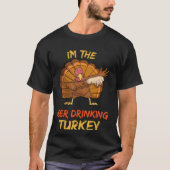 Beer Turkey Matching Family Group Thanksgiving Par T-shirt (Voorkant)