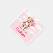 Beer Tweede Verjaardag Ronde Sticker Servet (Hoek)