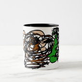 Beer Tweekleurige Koffiemok (Center)