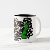 Beer Tweekleurige Koffiemok (Voorkant rechts)