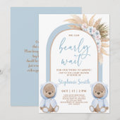 Beer Twin Boys Baby shower Uitnodiging (Voorkant / Achterkant)