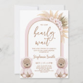 Beer Twin Girls Baby shower Invitation Kaart (Voorkant)