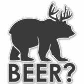 Beer Typography Sticker (Voorkant)