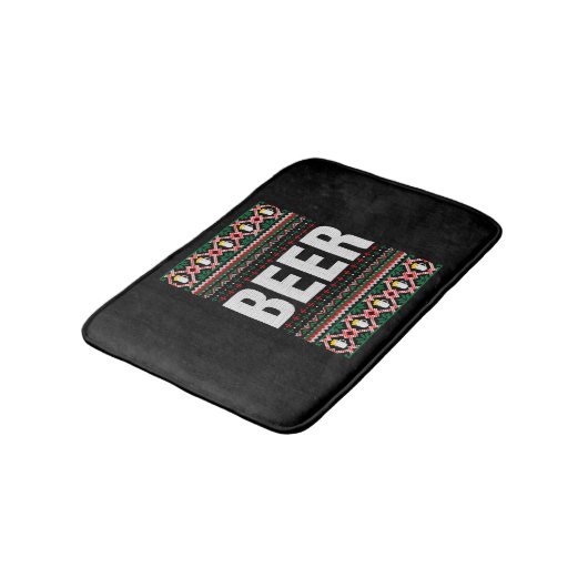 Beer Ugly KerstSweater Badmat (Gekanteld)