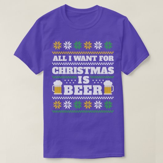 Beer Ugly Sweater T-shirt (Design voorkant)