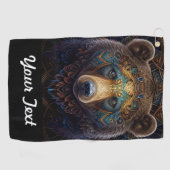 Beer uit stammen golfhanddoek (Horizontaal)