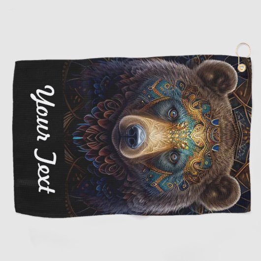 Beer uit stammen golfhanddoek (Horizontaal)