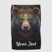 Beer uit stammen golfhanddoek (Voorkant)