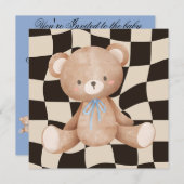 Beer Uitnodiging baby shower op kadaster (Voorkant / Achterkant)