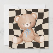 Beer Uitnodiging baby shower op kadaster (Voorkant)