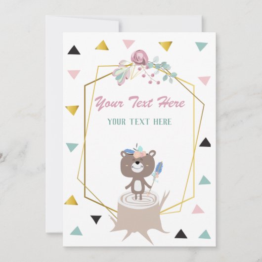 Beer Uitnodiging tot elke gebeurtenis (Voorkant)