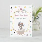 Beer Uitnodiging tot elke gebeurtenis (Staand voorkant)