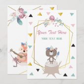 Beer Uitnodiging tot elke gebeurtenis (Voorkant / Achterkant)