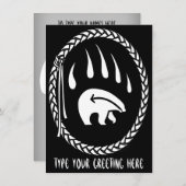 Beer Uitnodigingen Gepersonaliseerde Beren Kaart (Voorkant / Achterkant)