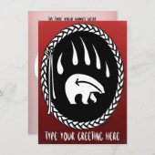 Beer Uitnodigingen Gepersonaliseerde Beren Kaart (Voorkant / Achterkant)