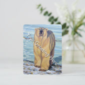 Beer Uitnodigingen Gepersonaliseerde Polaire Beren (Staand voorkant)