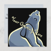 Beer Uitnodigingen Gepersonaliseerde Polaire Beren (Voorkant / Achterkant)