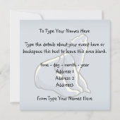 Beer Uitnodigingen Gepersonaliseerde Polaire Beren (Achterkant)