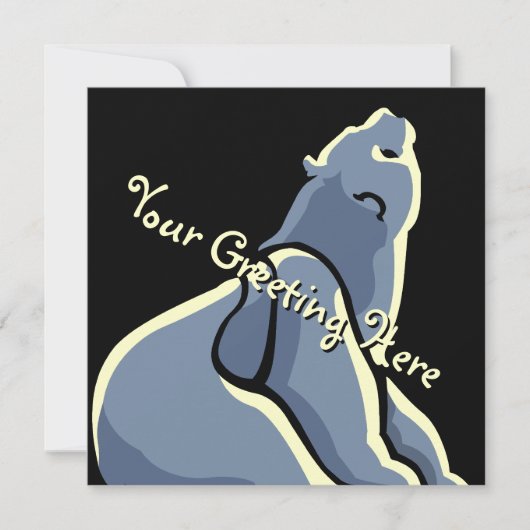 Beer Uitnodigingen Gepersonaliseerde Polaire Beren (Voorkant)