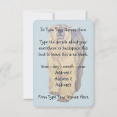 Beer Uitnodigingen Gepersonaliseerde Polaire Beren (Achterkant)