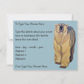 Beer Uitnodigingen Gepersonaliseerde Polaire Beren (Achterkant)