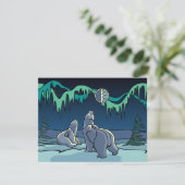 Beer Uitnodigingen Gepersonaliseerde Polaire Beren (Staand voorkant)