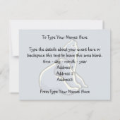 Beer Uitnodigingen Gepersonaliseerde Polaire Beren (Achterkant)