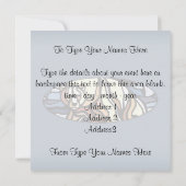 Beer Uitnodigingen Gepersonaliseerde Polaire Beren (Achterkant)