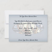 Beer Uitnodigingen Gepersonaliseerde Polaire Beren (Achterkant)