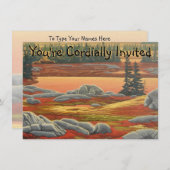 Beer Uitnodigingen Gepersonaliseerde Polaire Beren (Voorkant / Achterkant)